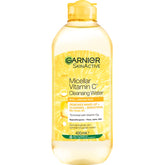 Front View of Garnier Vitamin C Anti-Dark Spots Power Kit Cleansing Water